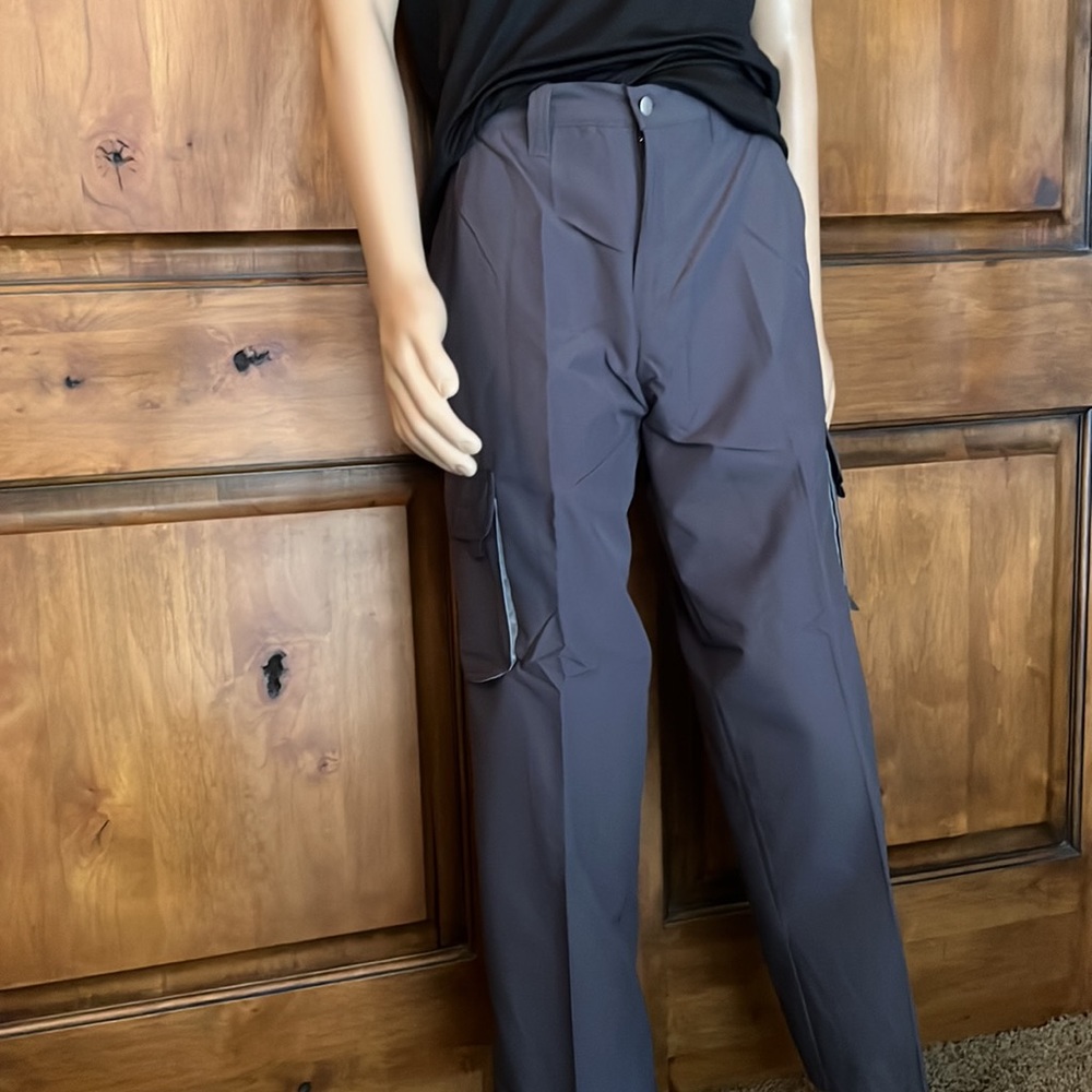 Burnside Snowboard Ski hiking camping casual Dark Gray Men’s Cargo Pants NEW